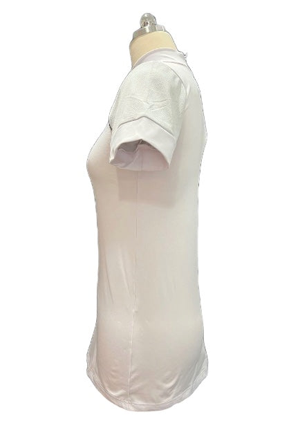 Cavalliera Short Sleeve Show Shirt - White / Size Medium