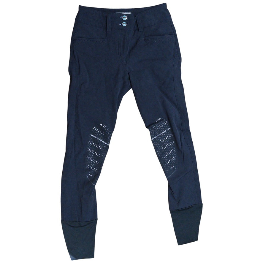 Animo Naspre Women's Knee Grip Breeches Navy Blue Size IT38 US24