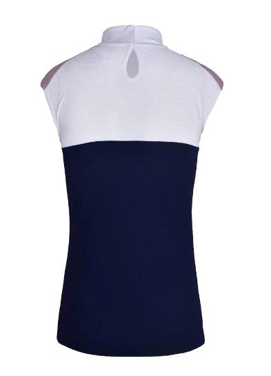 Kingland Lia Ladies Sleeveless Show Shirt - Navy / Size XL NEW