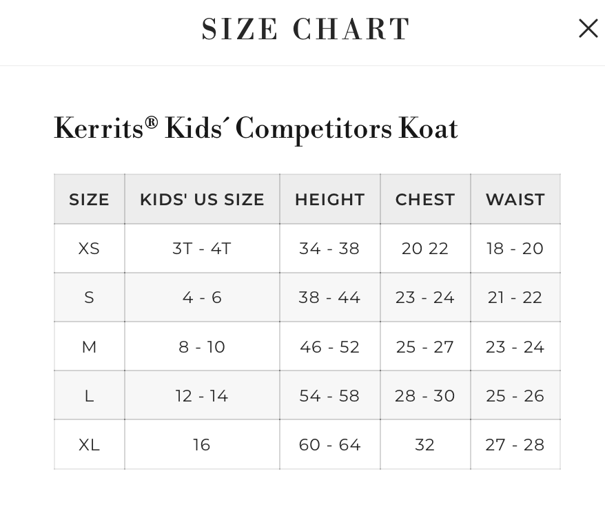 Kerrits Kids "Competitors Koat" Show Coat - Navy Blue / Size Kids XL
