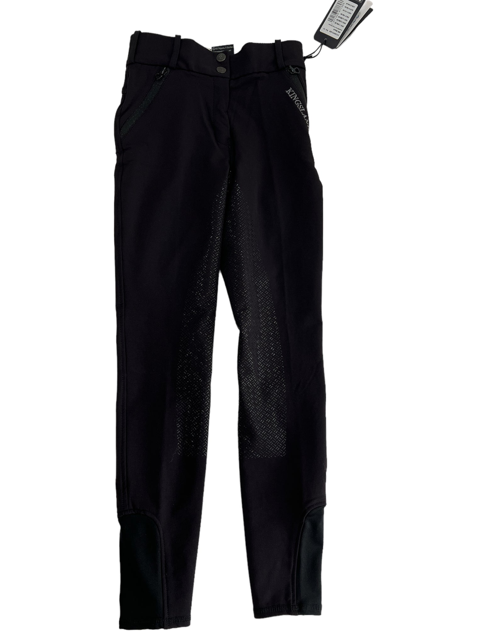 Kingsland Kadi Full Grip, High Rise Breeches, Black EU 32/US 2 NEW