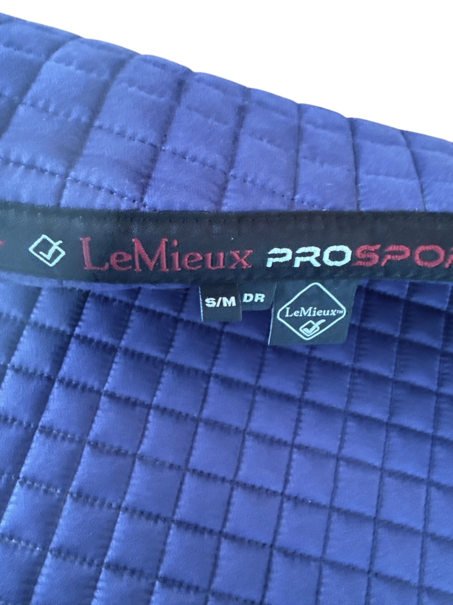 LeMieux Pro Sport Suede Dressage Square Saddle Pad - Size Small / Medium Blue