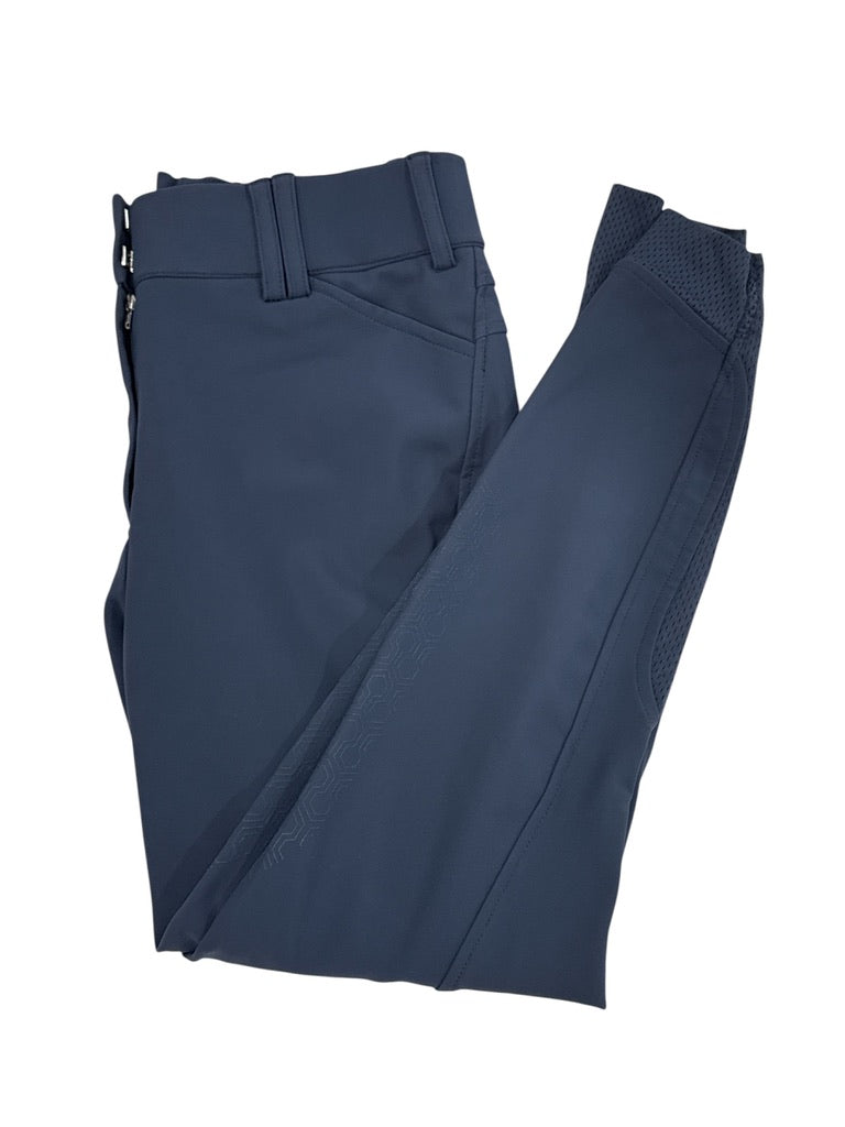 Ariat Tri Factor Grip Women's Knee Grip Breech - Blue Nights / Size US 28