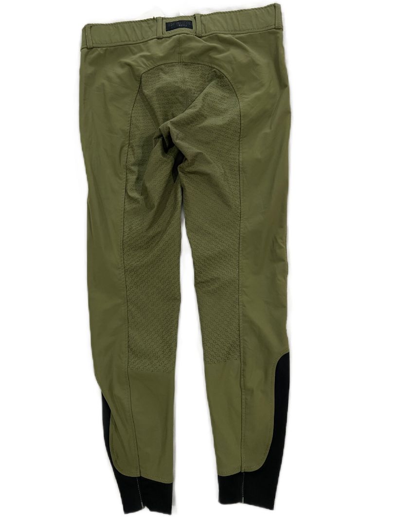 Dover Saddlery Ladies Wellesley Tech Full-Seat Breeches - Green / Size US 26
