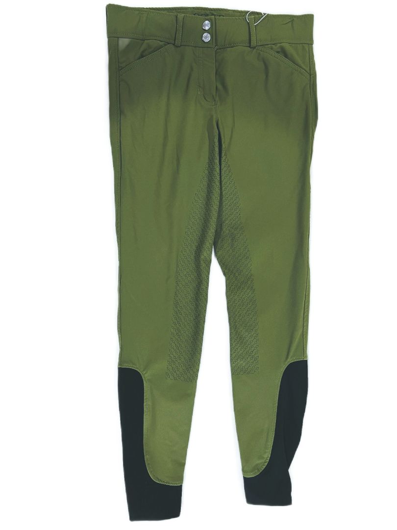 Dover Saddlery Ladies Wellesley Tech Full-Seat Breeches -  Green / Size US 26