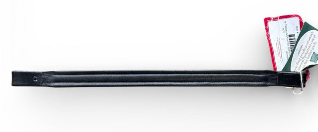 Nunn Finer Large Square Swarovski Padded Browband Black / Cob Size NEW