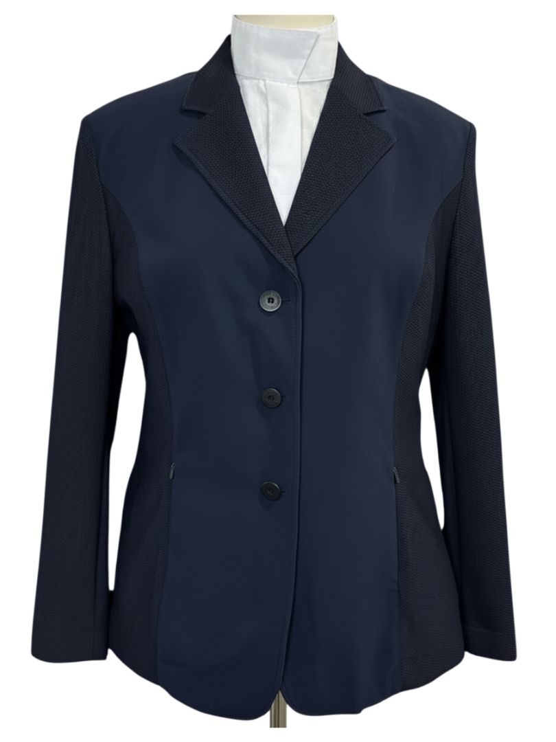 RJ Classics Harmony Womens Mesh Show Coat / Jacket Navy Size 14R NEW