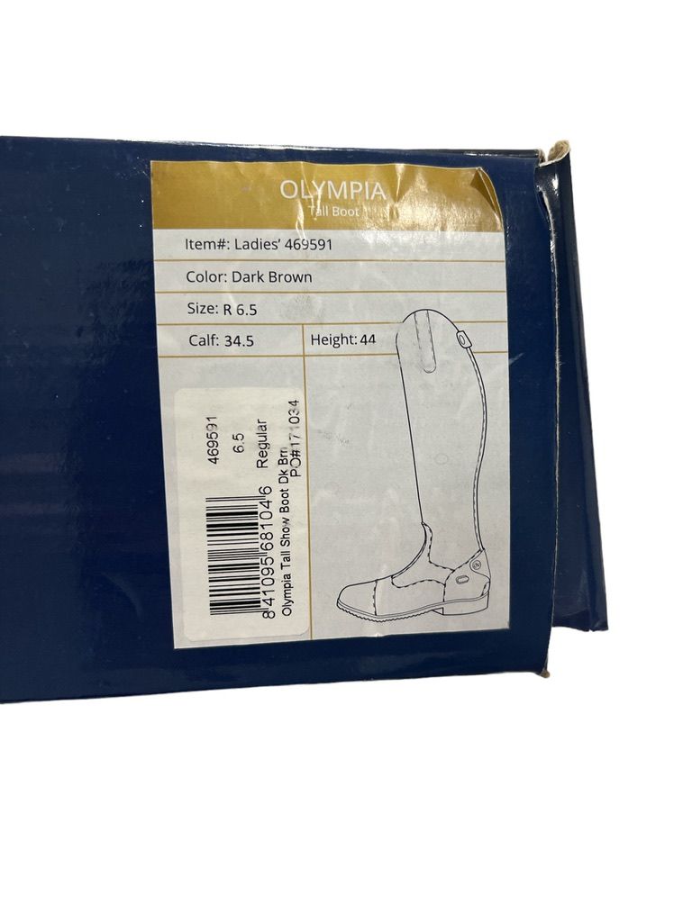 Ovation Olympia Dark Brown Women's Tall Boots Size 6.5 Regular NEW