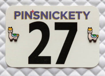 Card with 'PINSNICKETY' branding and number 27 on a textured gray background