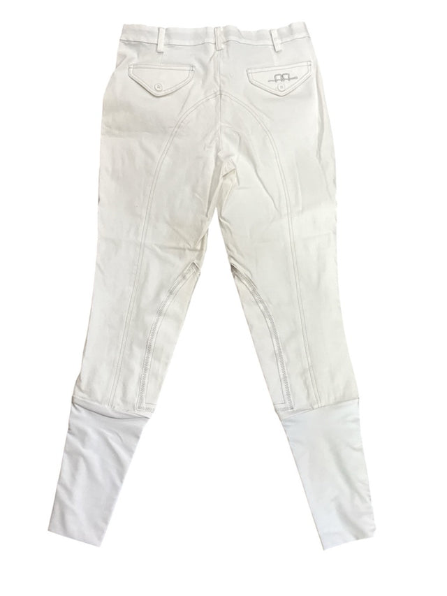 Alessandro Albanese Women's Athens Knee Patch Breeches - White See Measurements for Size