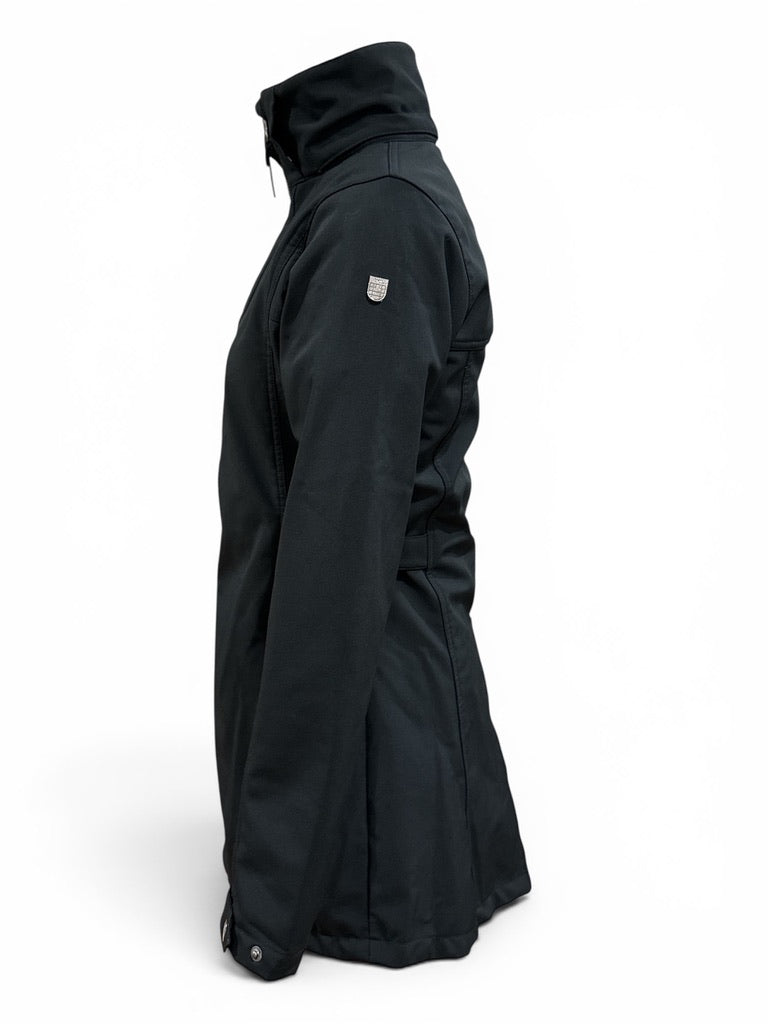 Horze Freya Women's Long Soft-Shell Riding Jacket - Black / Size Small - NO HOOD