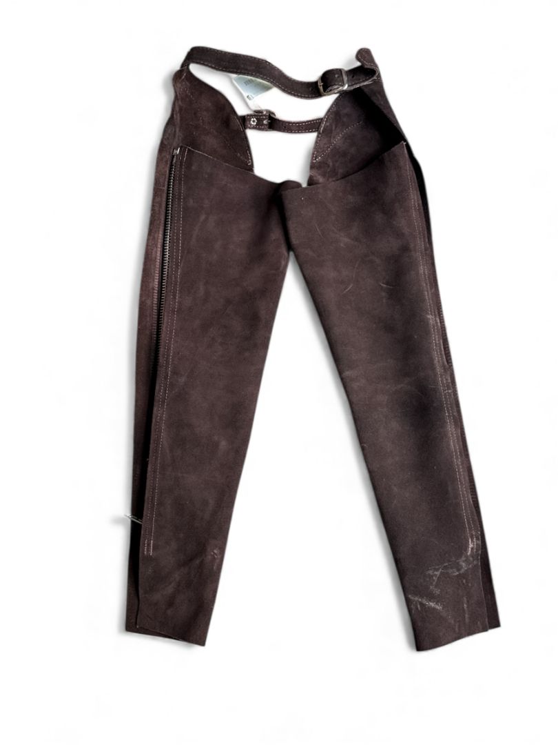 Barnstable Children's Split Leather Schooling Chaps Brown Size 8 Childrens NEW