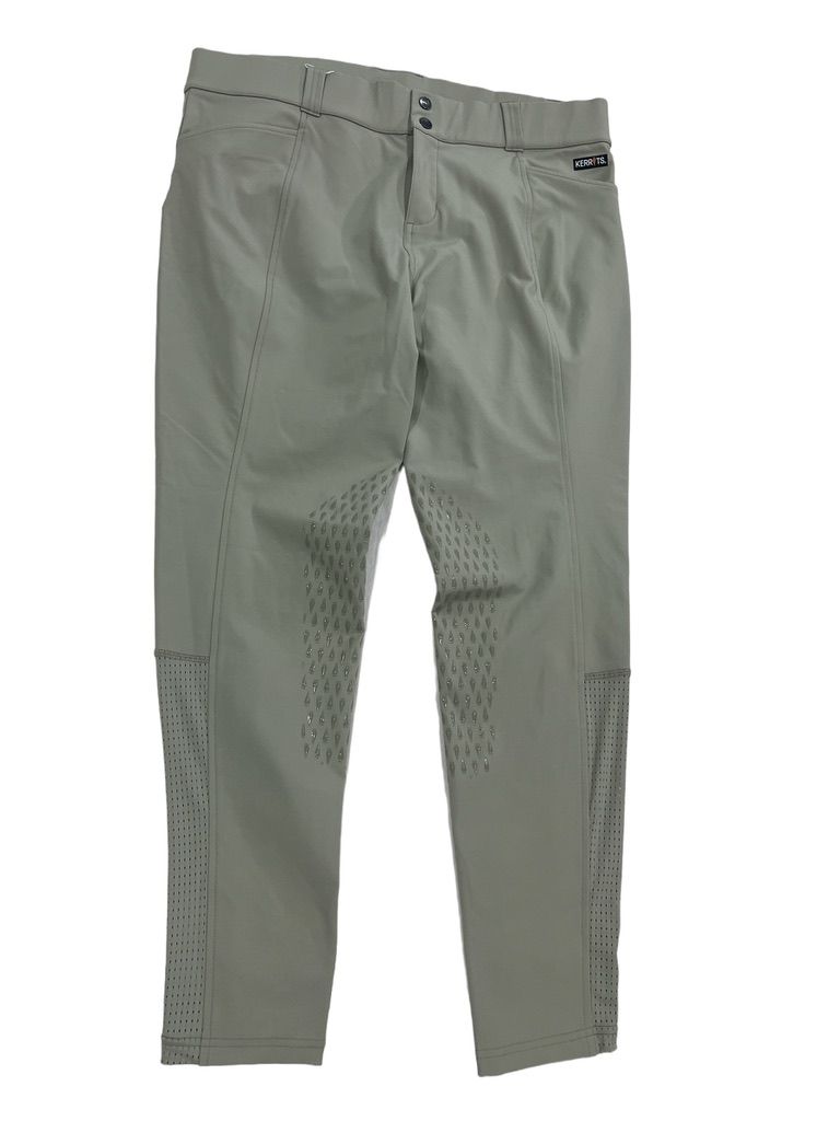 Kerrits Women’s Affinity Ice Fil Knee Patch Breech Sand (Tan) / Size 1X