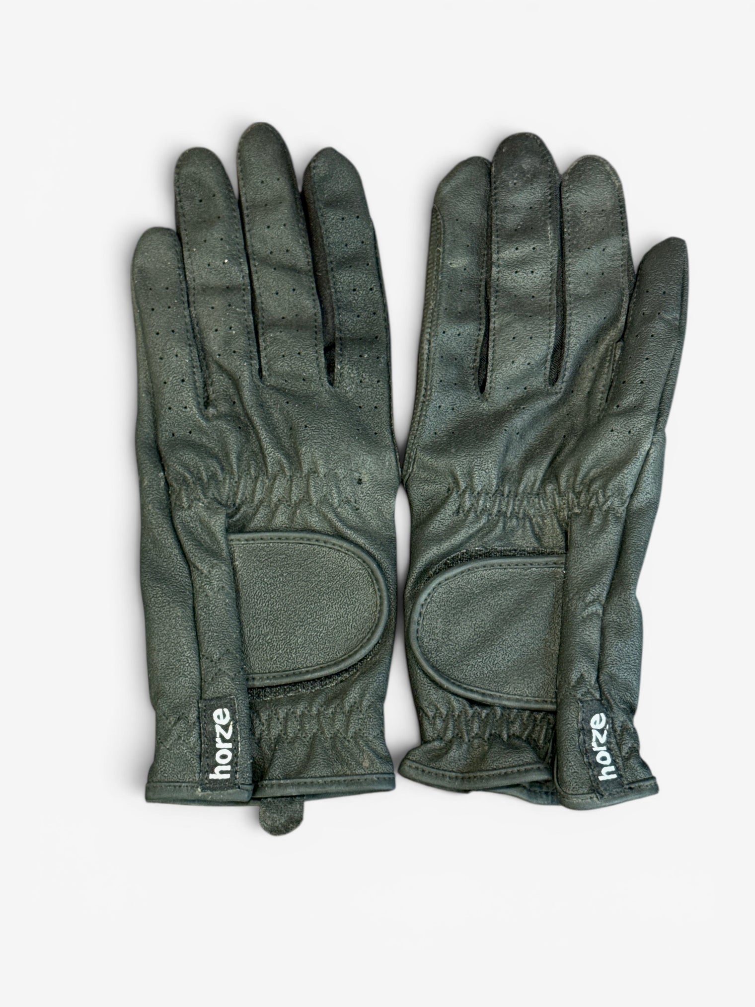 Horze Black Riding Gloves Size Women's 6