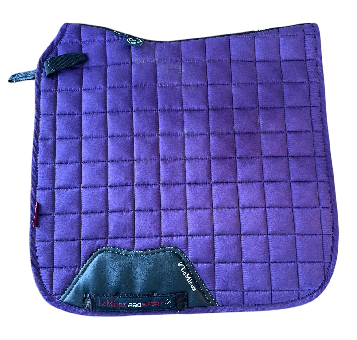 LeMieux Pro Sport Suede Classic Dressage Square Saddle Pad Size Small / Medium Purple