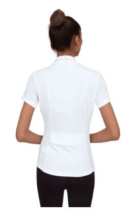 Chestnut Bay Women's SkyCool Short Sleeve Show Shirt - White / Size Large NEW