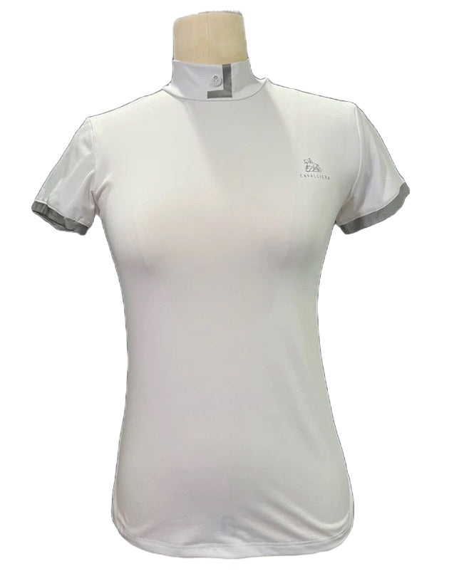 Cavalliera Cool Pass Short Sleeve Show Shirt - White / Size Medium