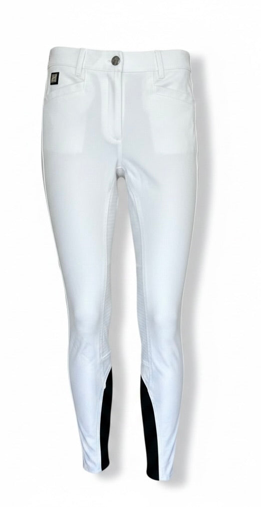 Equiline Ash Full Grip Breeches White / Size IT 42 (US 28)