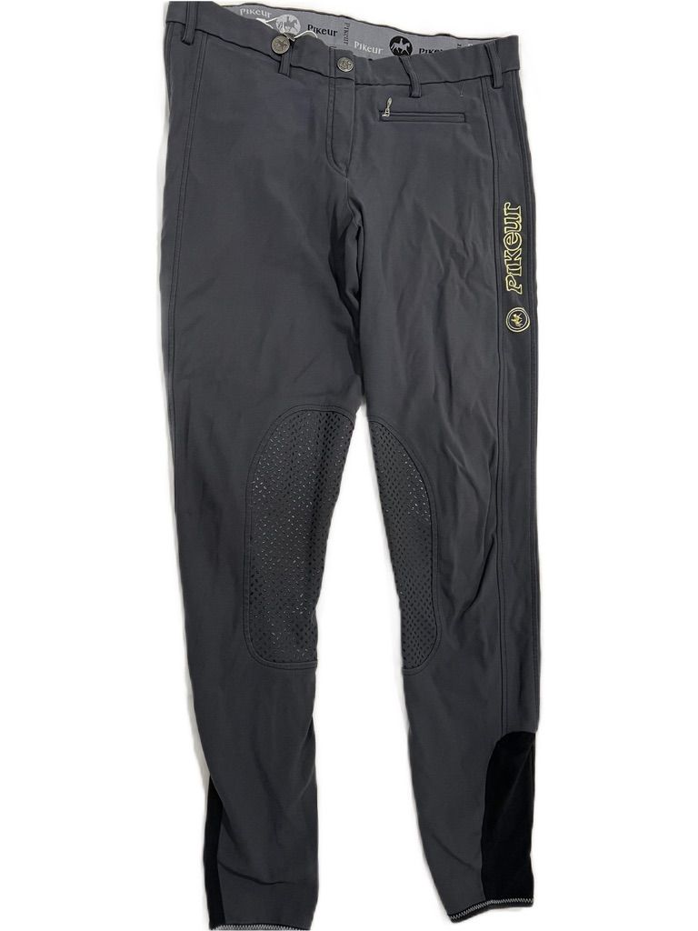 Pikeur Women's Prisca Knee Grip Breeches Grey / Size US 28