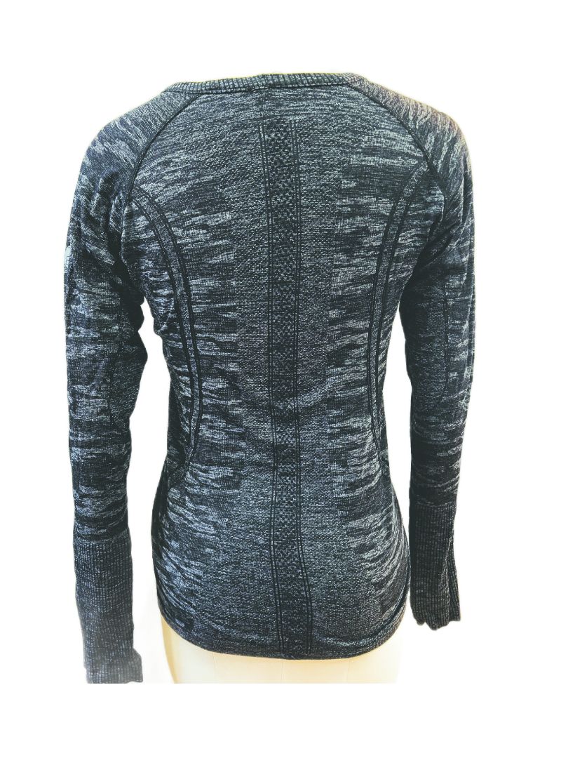 TKEQ Kennedy Seamless Long Sleeve Shirt Grey Camo Size M/L