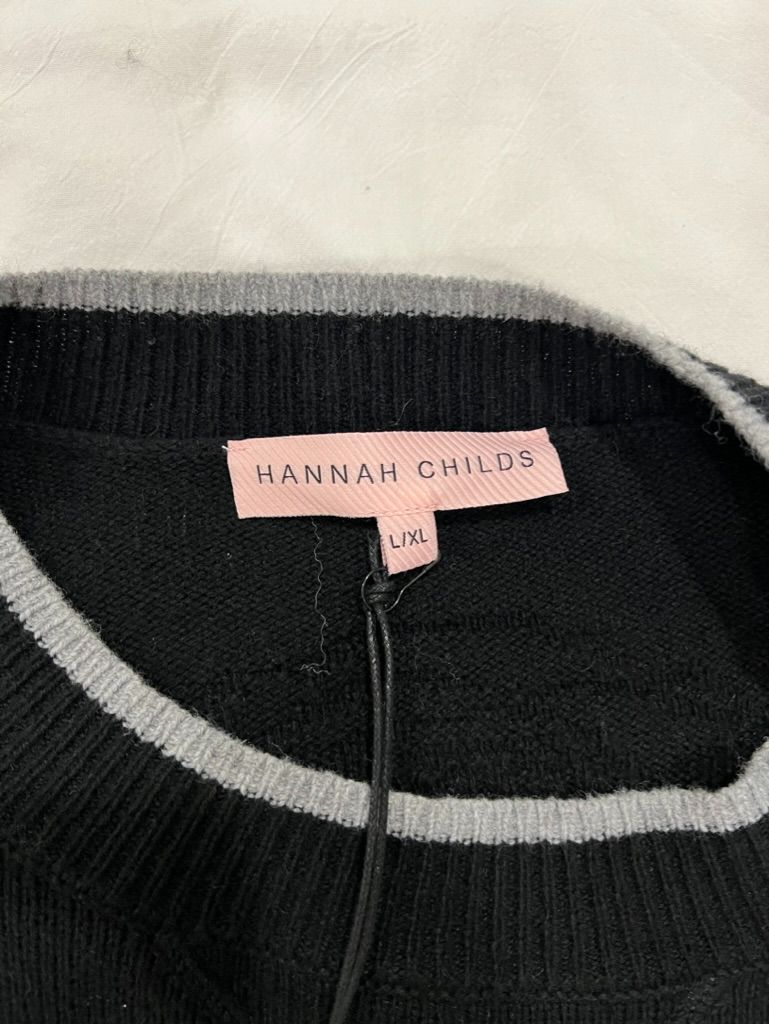 Hannah Childs Women's Long Sleeve Kristina Rinding Poncho - Black Size - Large / XL NEW