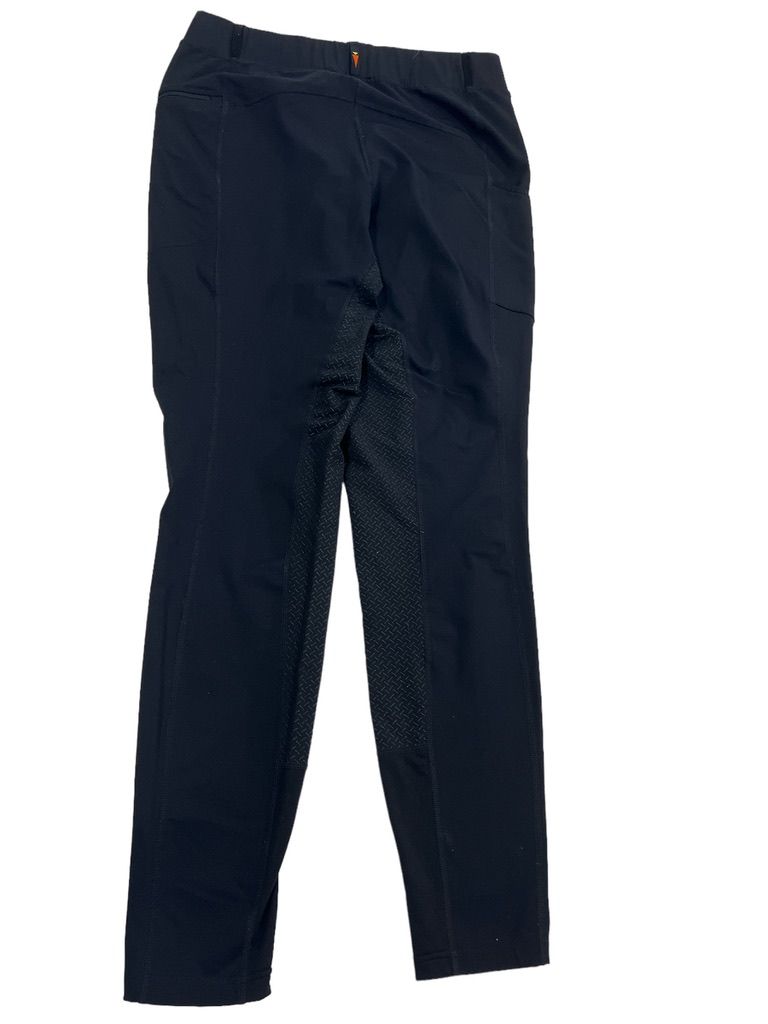 Kerrits Women’s Pull on Full Seat Grip Pull on Breeches - Black / Size XL