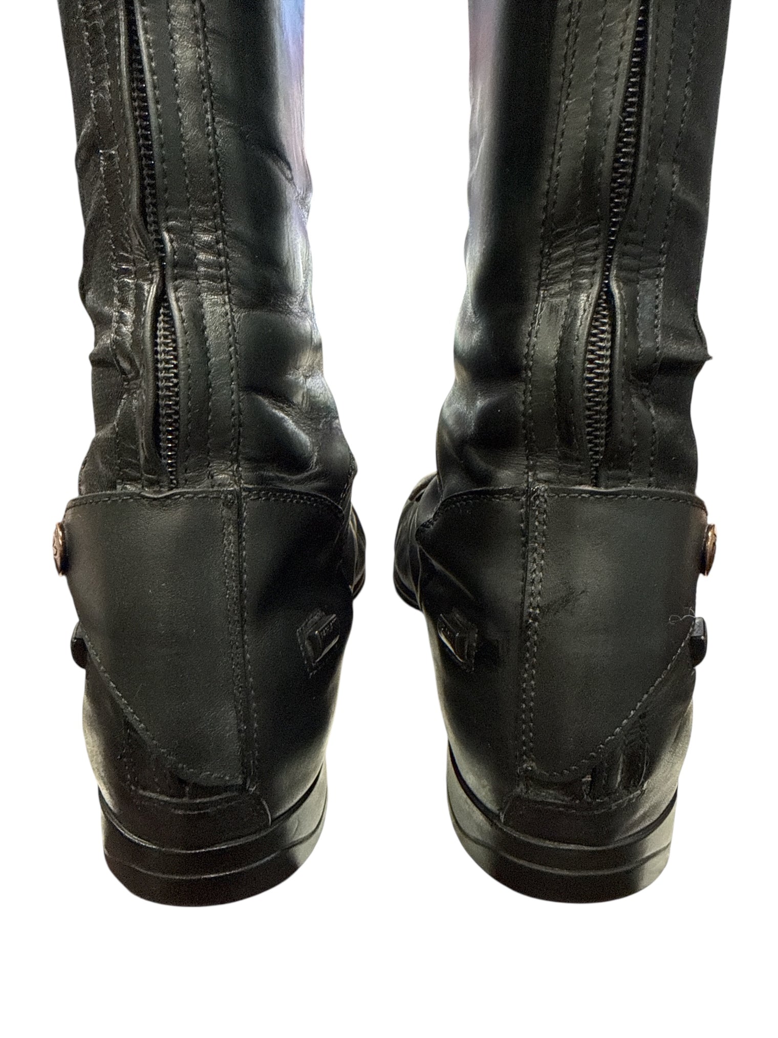 Parlanti Woman's Tall Miami Field Boots Black Size 41 MH +