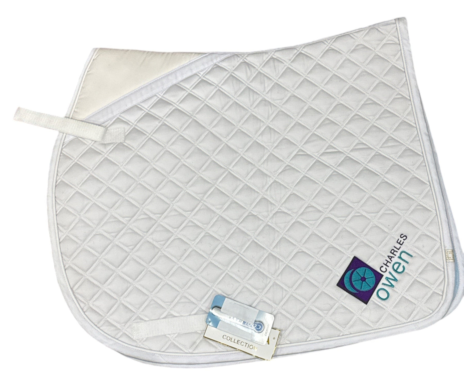 Lettia Collection Cool Max White All Purpose Saddle Pad - Charles Owen / NEW