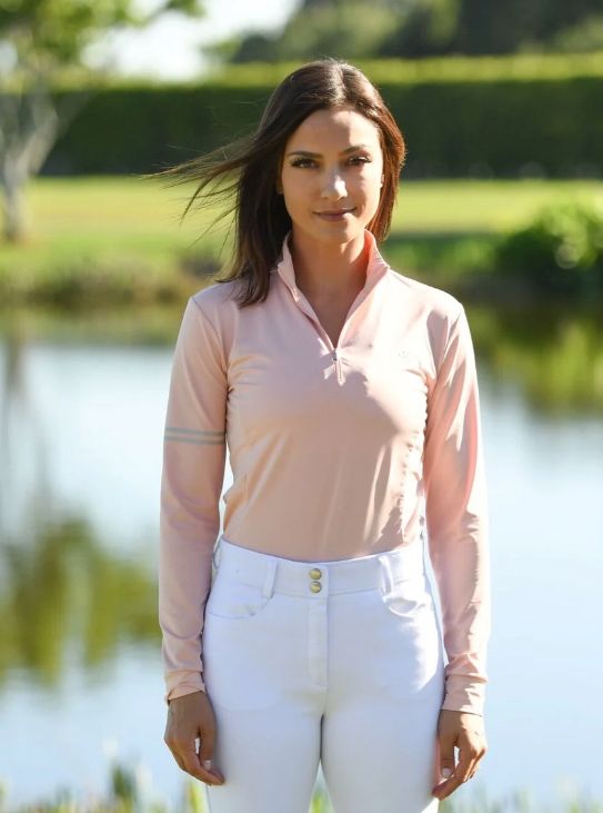 Sport Horse Lifestyle Costa Women's Sun Shirt Original Gangster - Peach / Size Large