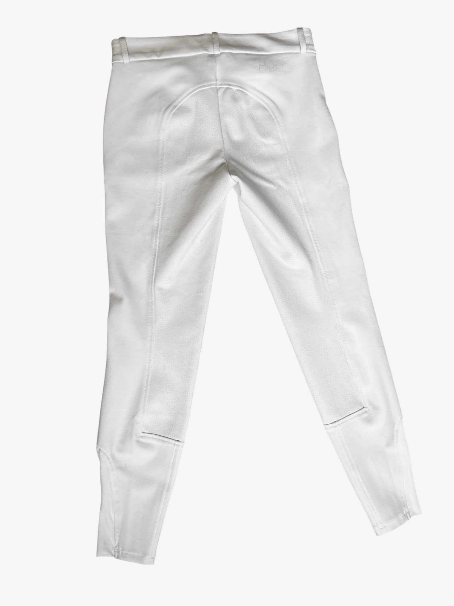 Piper Knit Low-Rise Breeches by SmartPak - Full Seat Size 30L White NEW