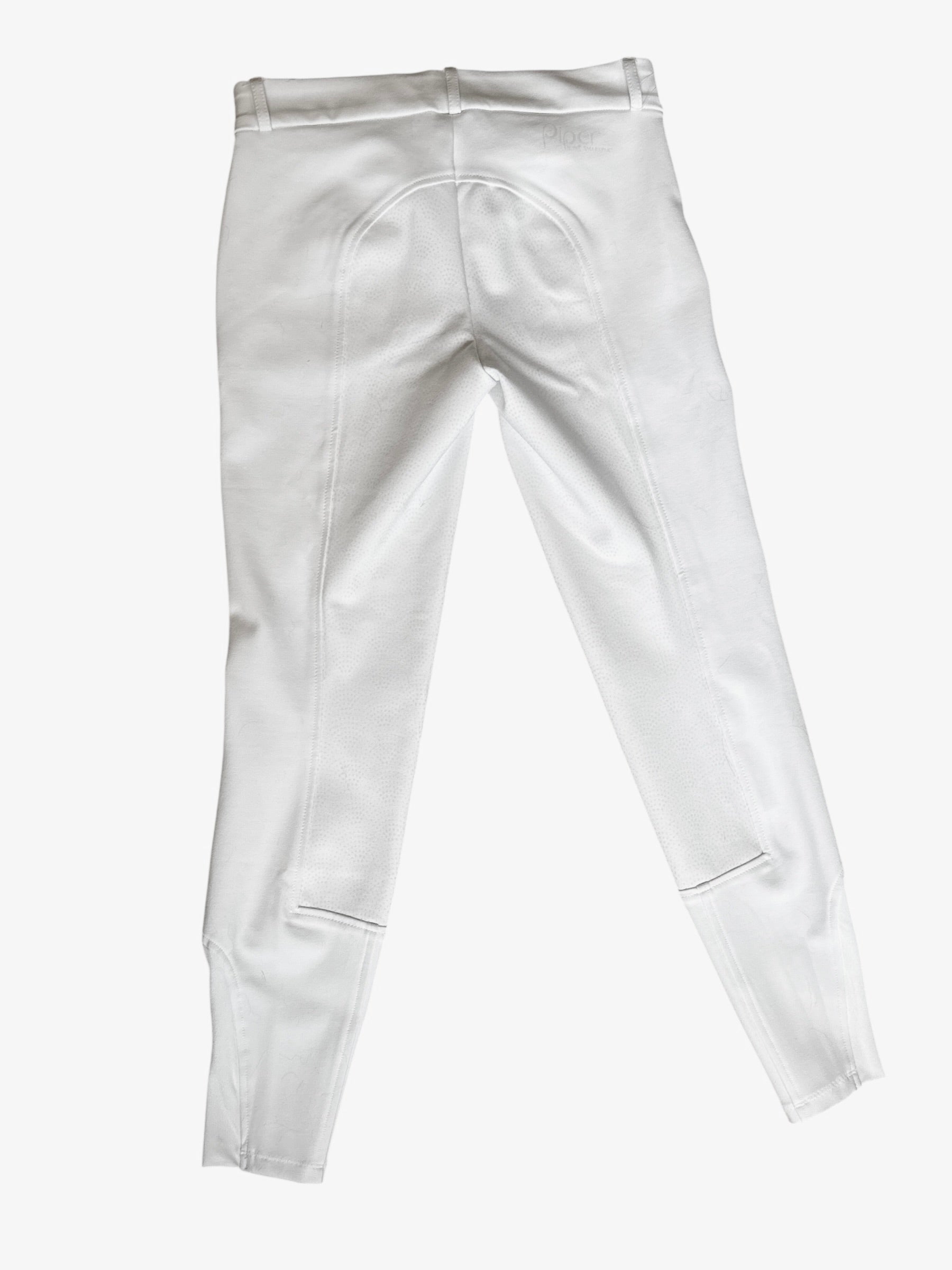 Piper Knit Low-Rise Breeches by SmartPak - White / Size Size 30L NEW