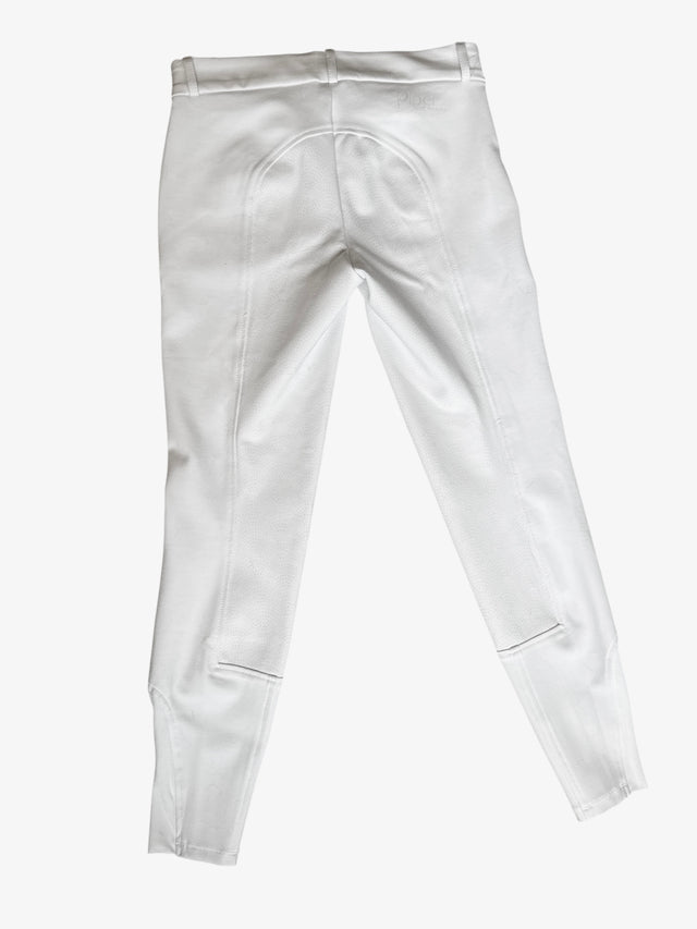 Piper Knit Low-Rise Breeches by SmartPak - Full Seat Size 30L White NEW