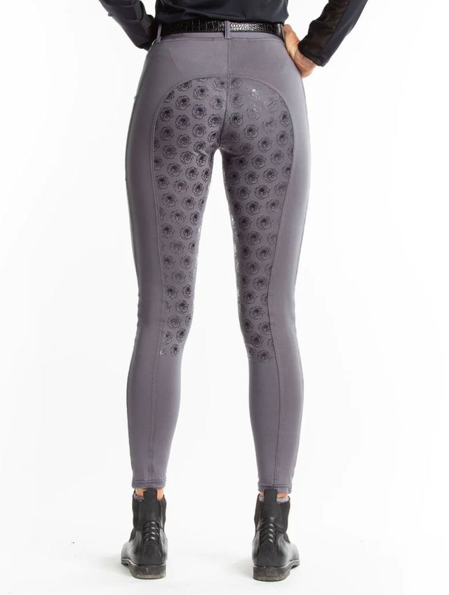 Hannah Childs Danielle Full Seat Riding Tight - Charcoal (Grey) /Size Large NEW