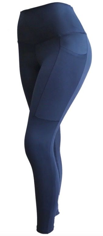 Barn and Beyond Equestrian The Finn Full Grip Legging Breeches - Navy / Size Medium  NEW