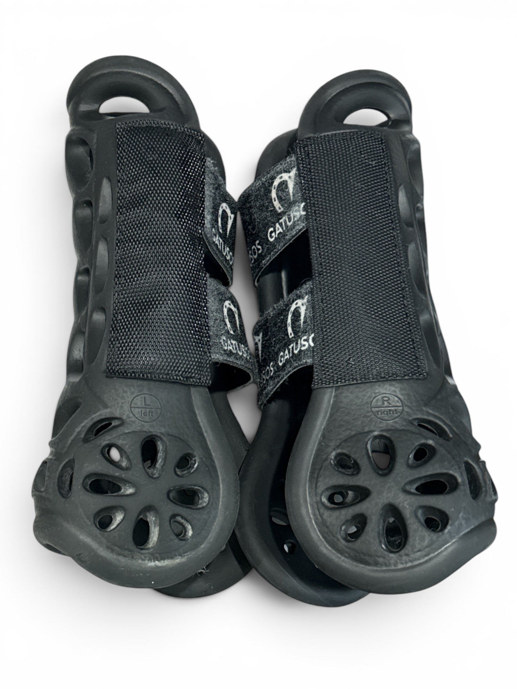 Gatusos Front Air Horse Boots - Black / Size Large