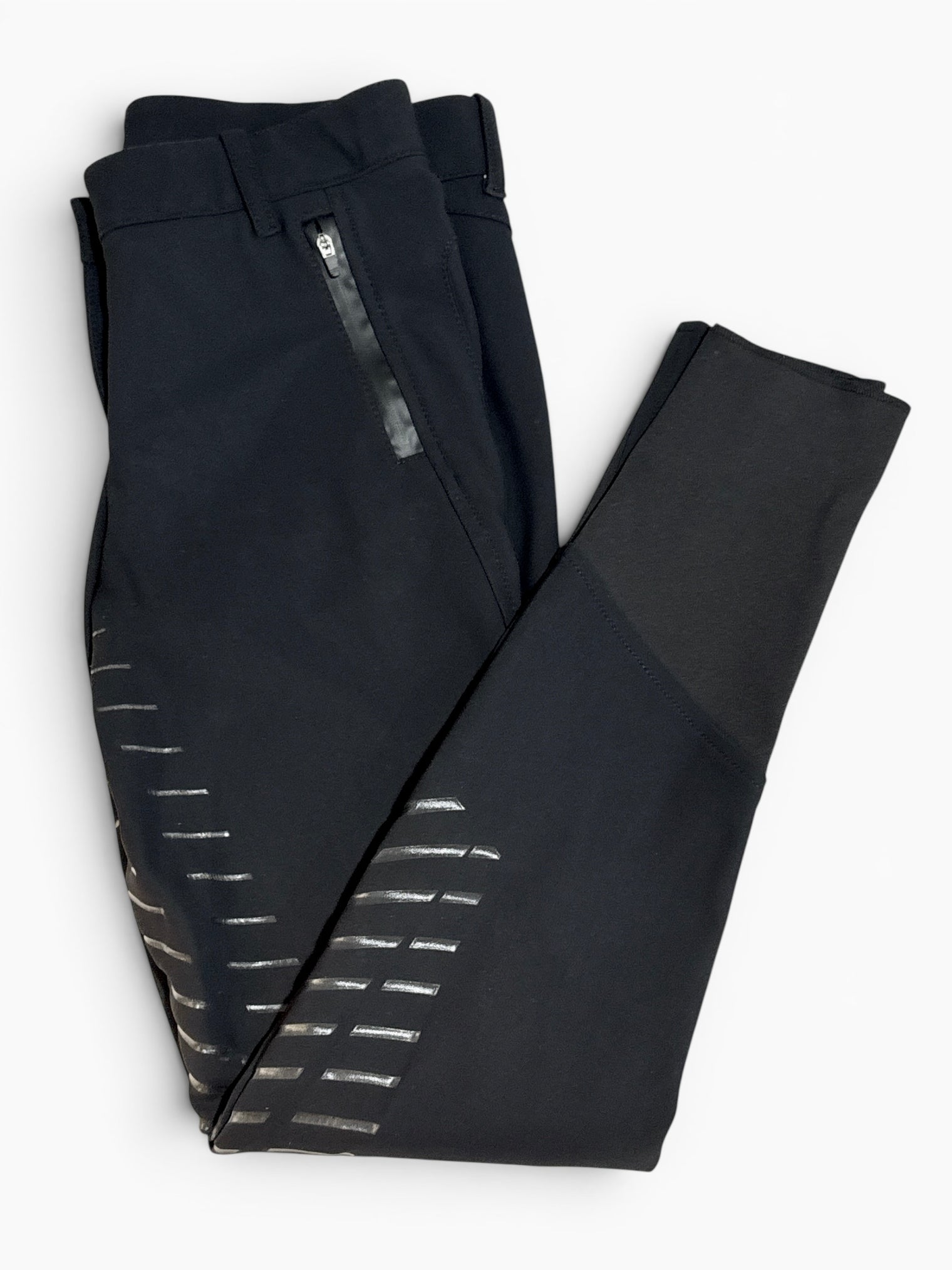 Equiline Women's Black Full Grip Breeches Size US 28 (IT 44)