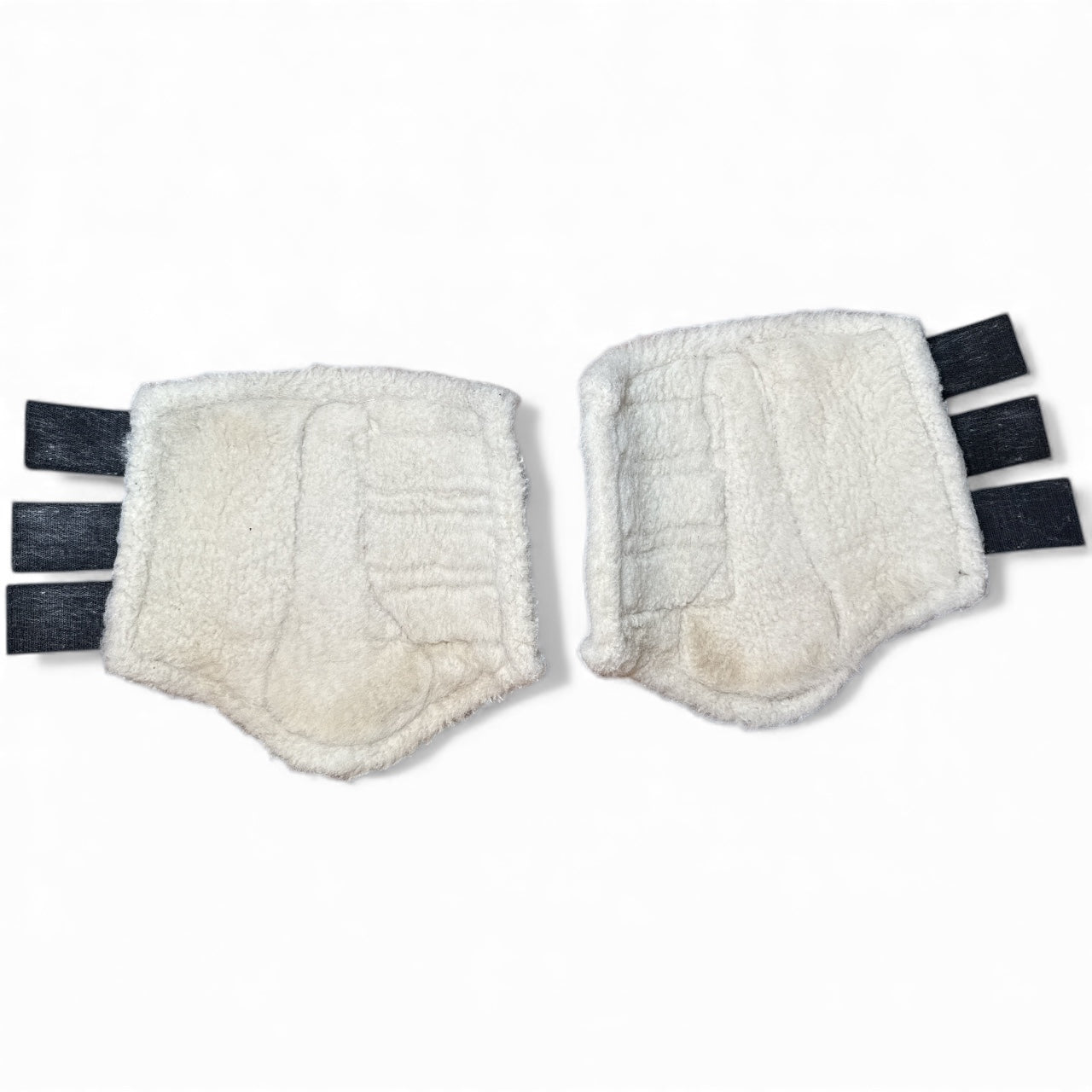 DSB Dressage Sport Boots Original - Black with White Fleece / Size Large