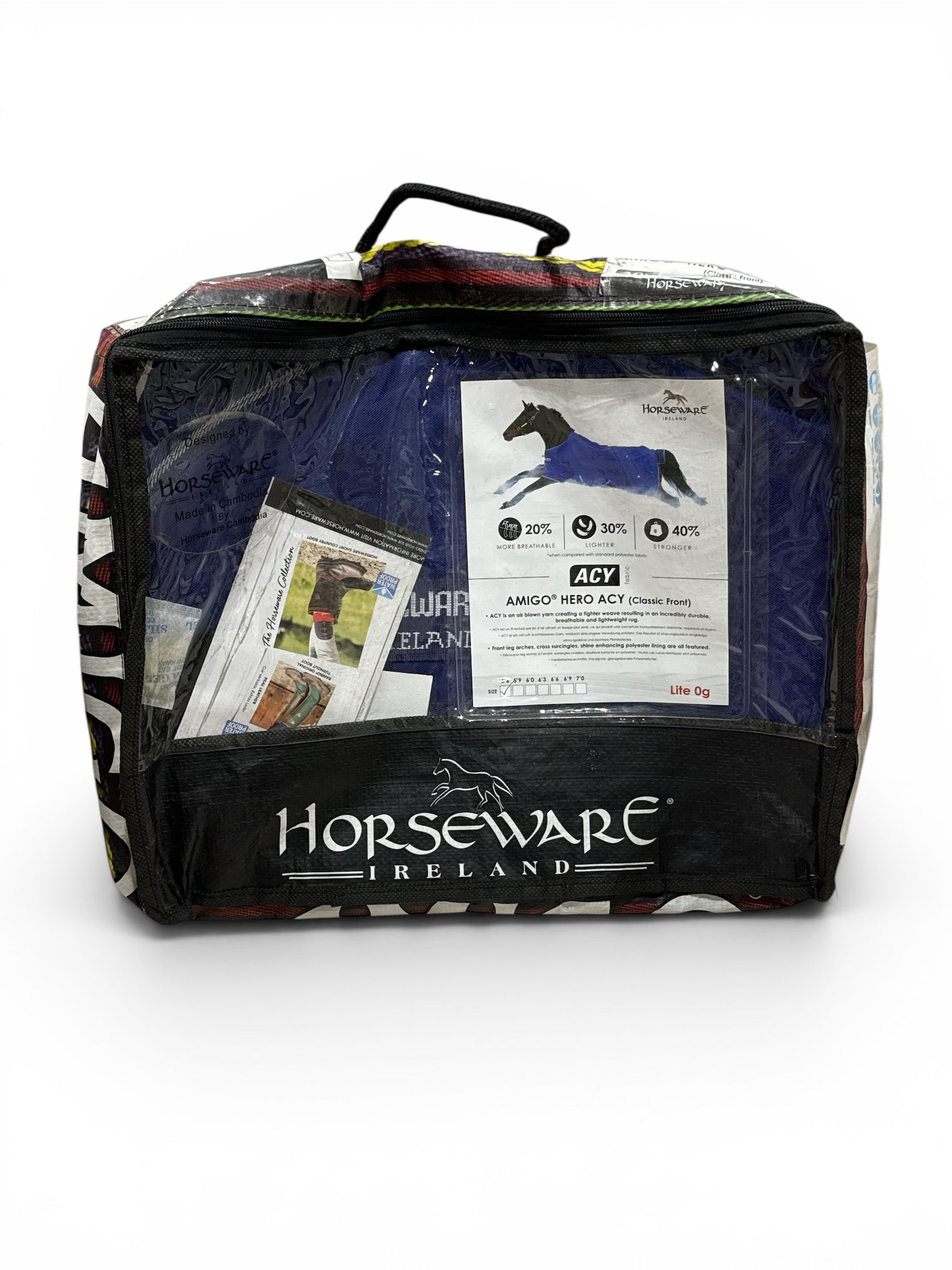 Horseware Ireland Amigo Hero ACY Pony Turnout Sheet Blue 66" / UK 5'6" NEW