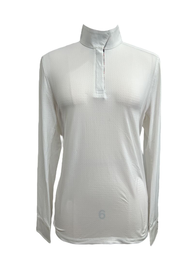 Dover Women's CoolBlast 100 Long Sleeve Show Shirt  -  Size Large / White Goldfish