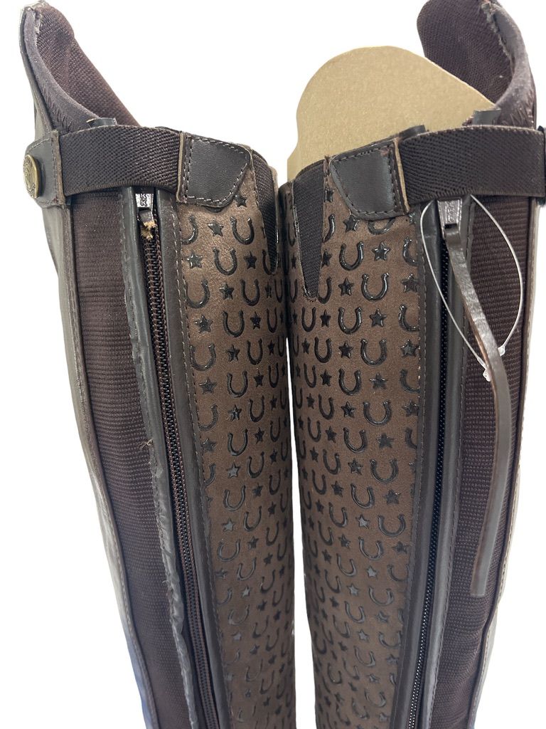 Ovation Ladies Sofia Field Boot Brown / Size 8 Slim NEW