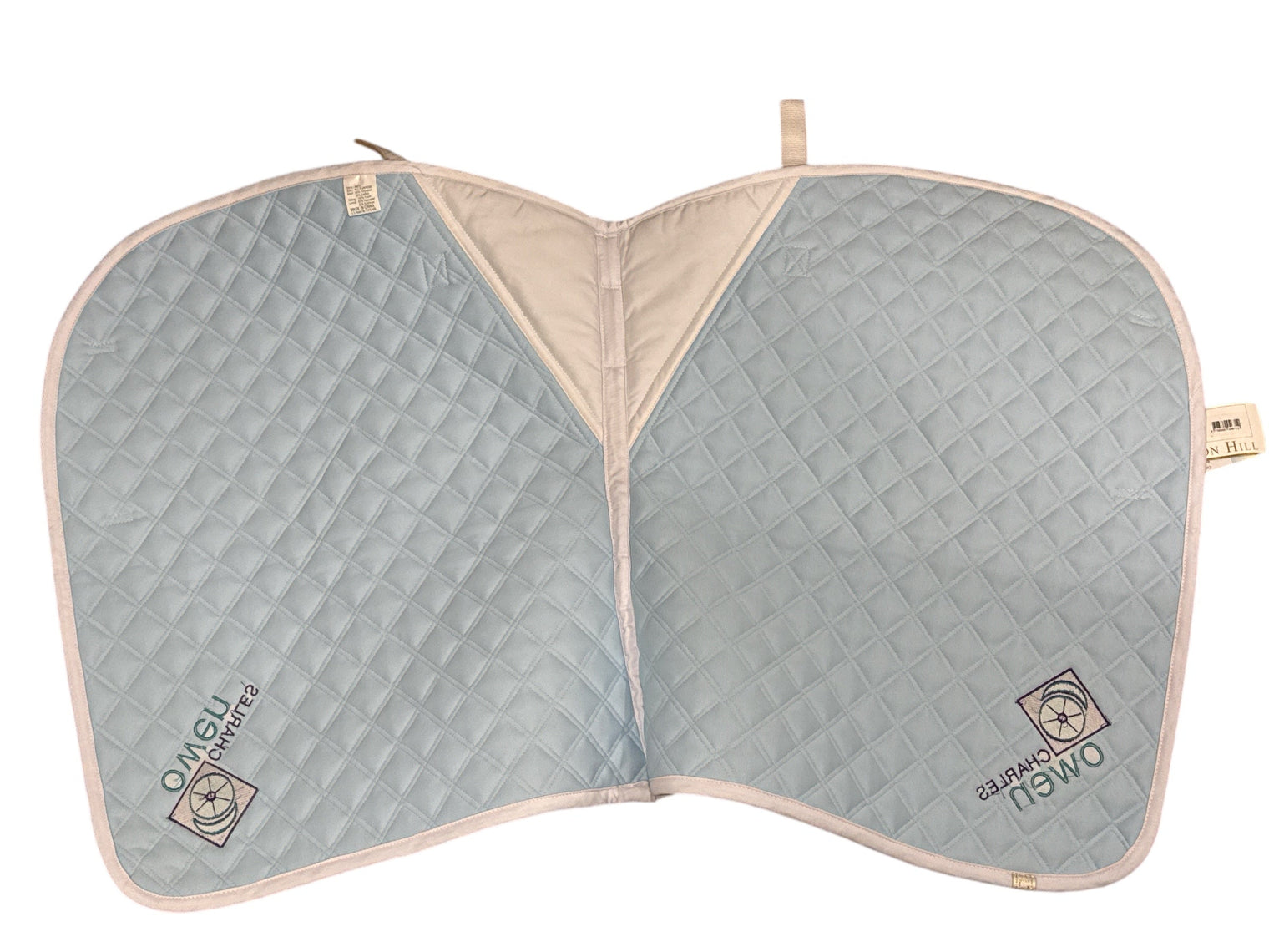 Lettia Collection Cool Max White All Purpose Saddle Pad - Charles Owen / NEW