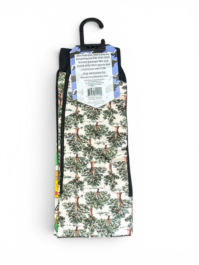 Dreamers & Schemers Pizza! "A Pair and A Spare" Boot Socks New w/Tags One Size NEW
