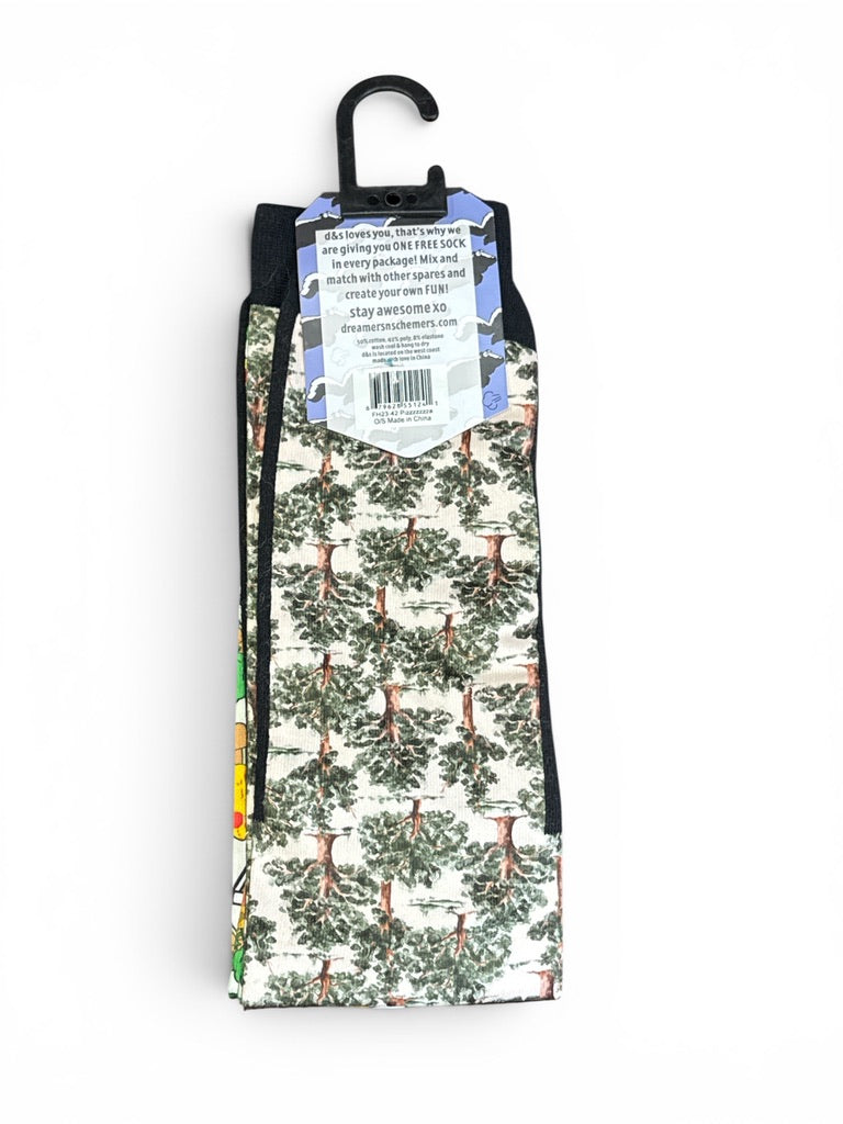 Dreamers & Schemers Pizza! "A Pair and A Spare" Boot Socks New w/Tags One Size NEW