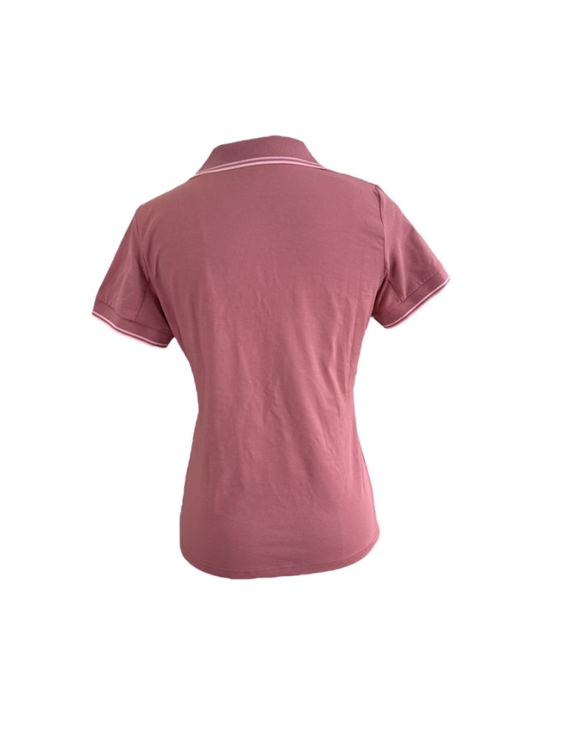 LeMieux Serena Sports Polo Training Short Sleeve Shirt Peony Pink US6 NEW