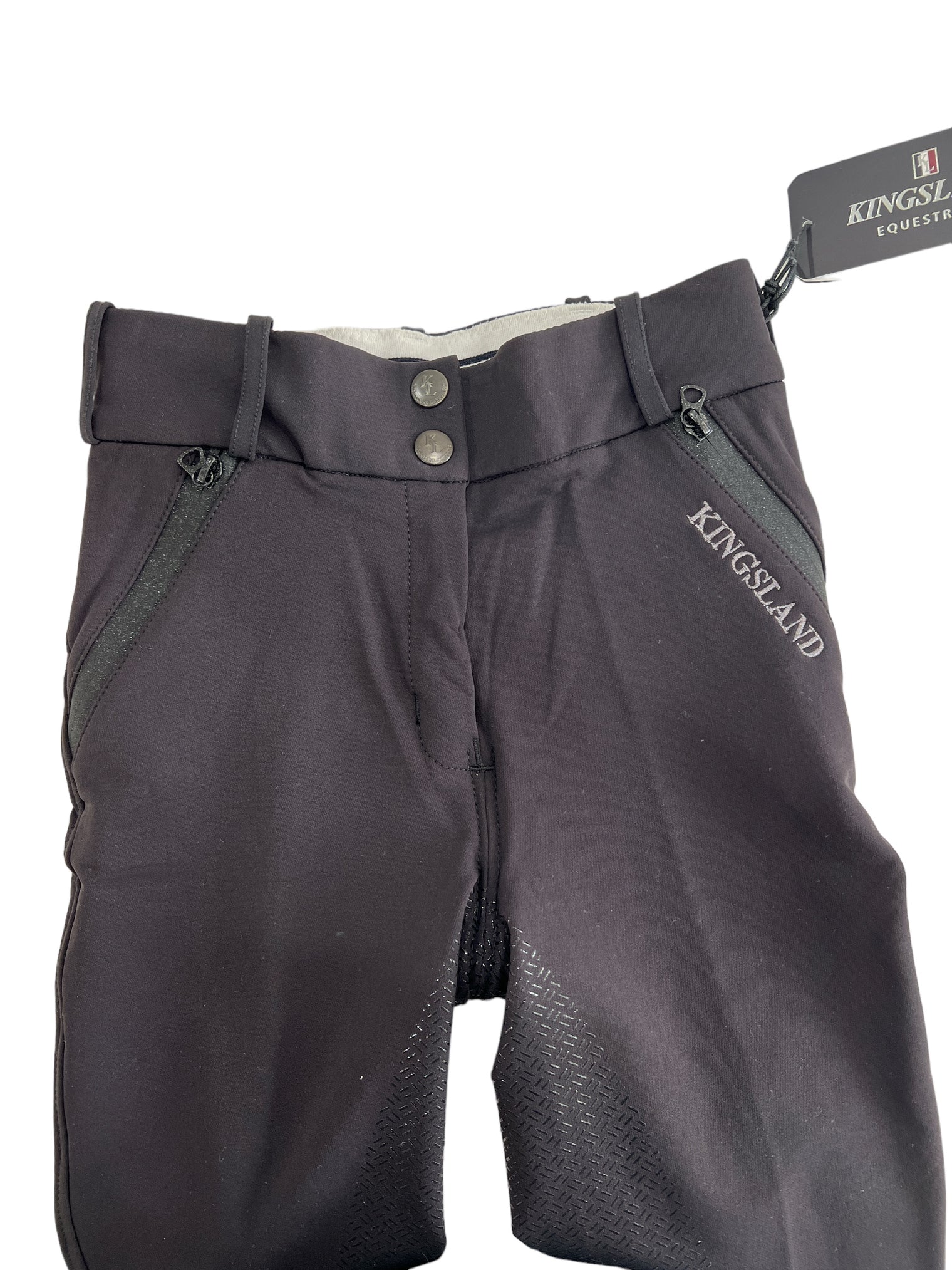 Kingsland Kadi Full Grip, High Rise Breeches, Black EU 32/US 2 NEW