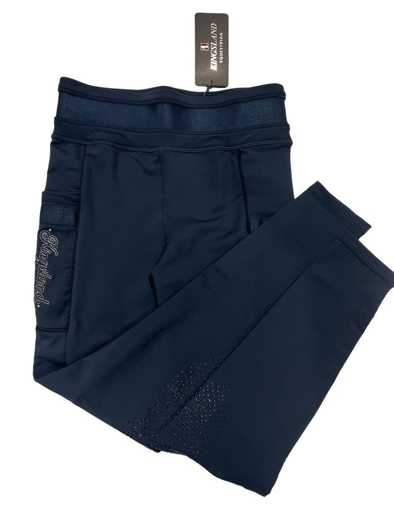 Kingsland Katinka W F-Tec2 Knee Grip Tights - Navy / Size Small NEW