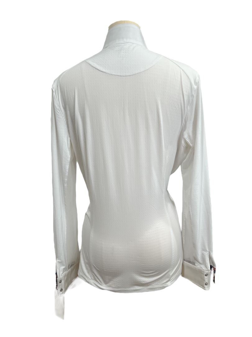 Dover Women's CoolBlast 100 Long Sleeve Show Shirt  -  Size Large / White Goldfish