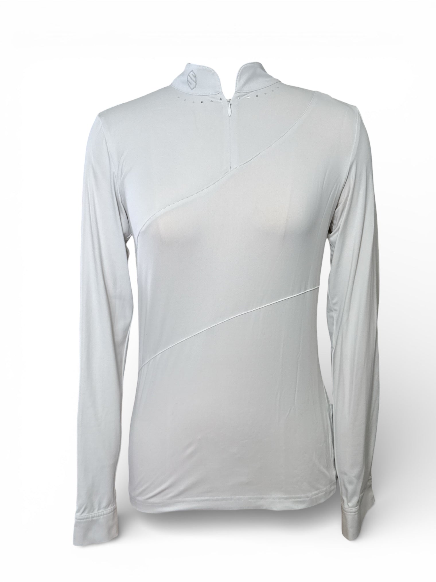 Samshield Longsleeve Show Shirt with Swarovski Details - White, Medium