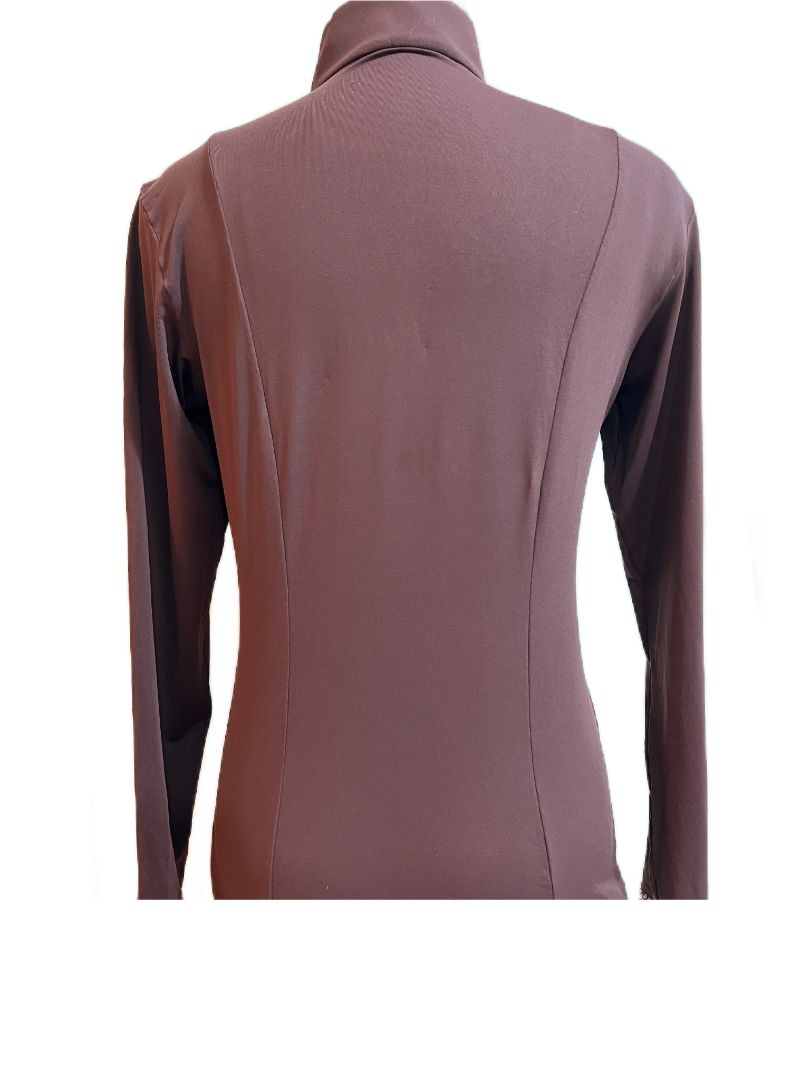 For Horses Gioconda Long Sleeve Training Schooling Shirt - Merlot / Size Medium