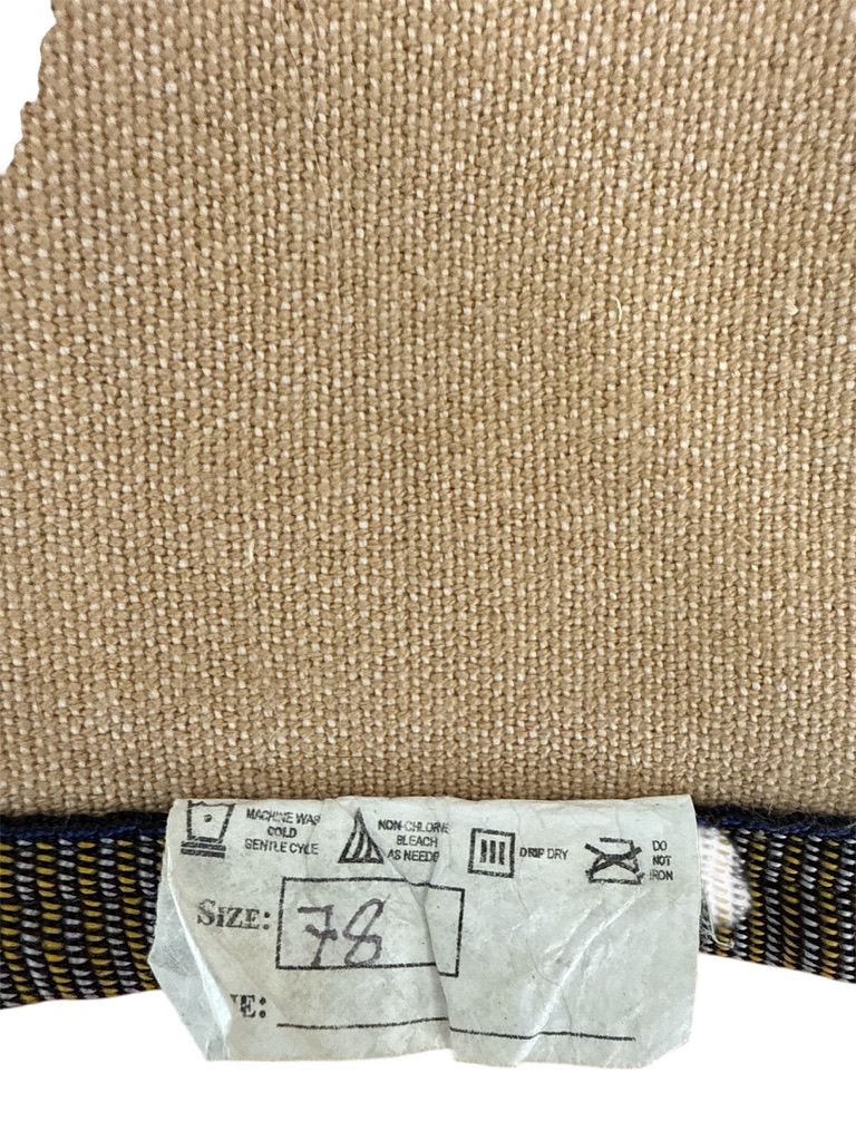 Original Baker Blanket 5/A - Size 78" / Baker Plaid Navy Trim